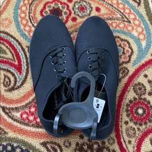 Black Canvas Sneakers Size 9